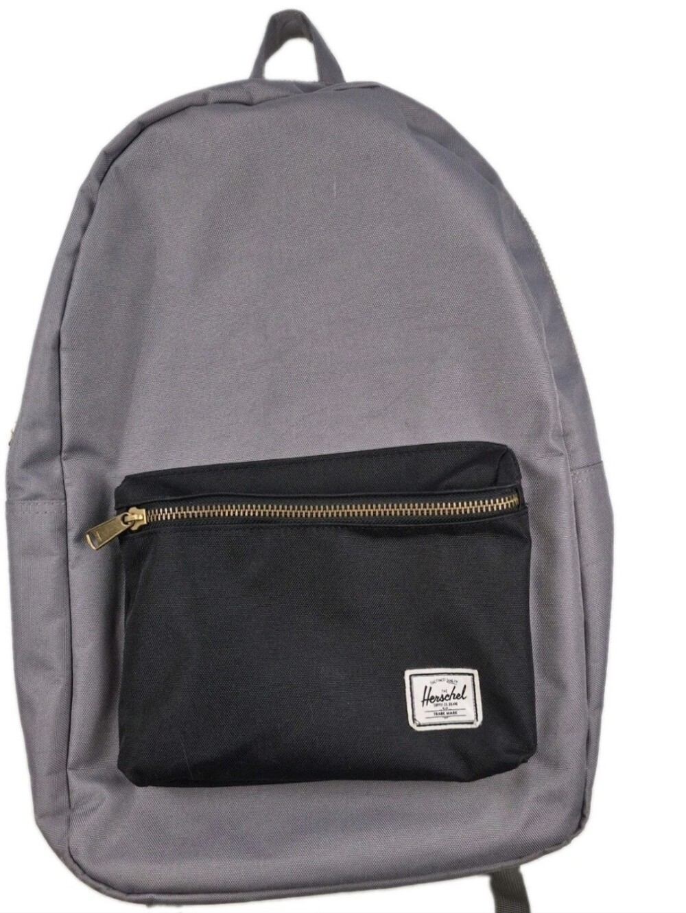 Herschel Supply Company Gray Backpack Scool Travel Laptop Front Pocket EUC